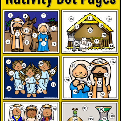 Nativity Number Dot Pages