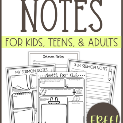 FREE Printable Sermon Notes