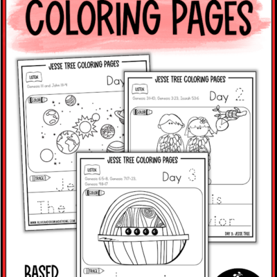 Jesse Tree Coloring Pages