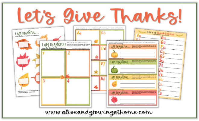 Let's Give Thanks - Thanksgiving Printable Pack