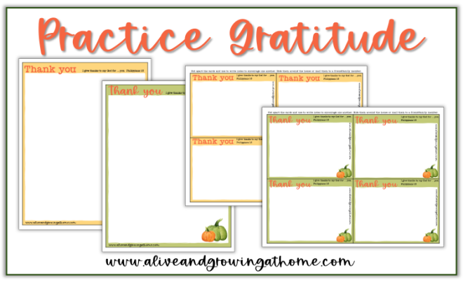 Practice Gratitude - Thanksgiving Printable Pack