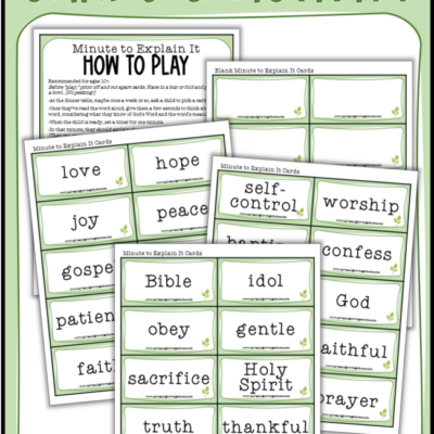 Bible Card Game ~ Minute to Explain It