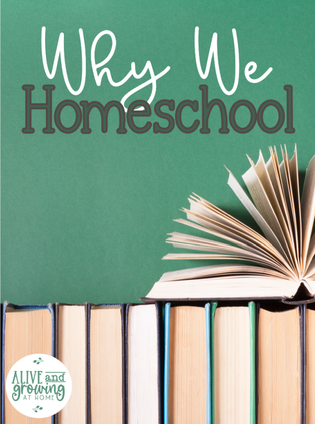 10 Reasons Why We Homeschool ~ Alive and Growing at Home